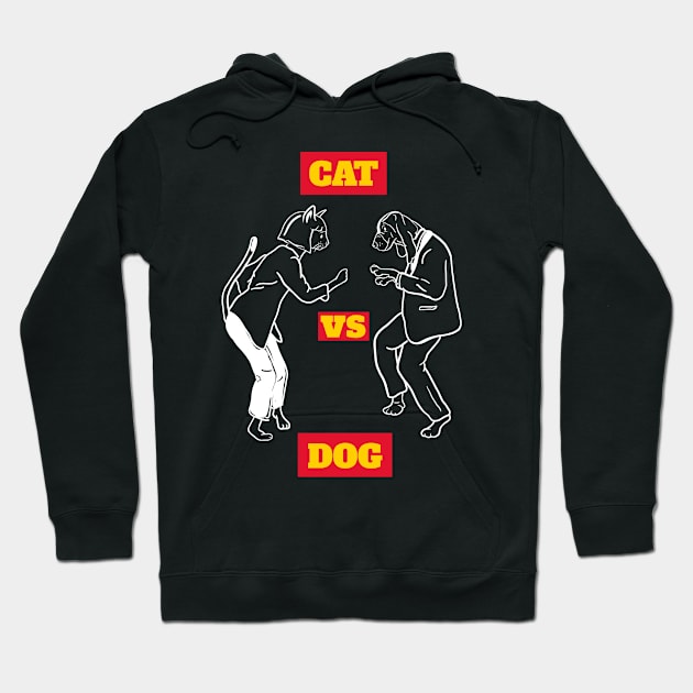 Cat Vs Dog Hoodie by Cat Vs Dog